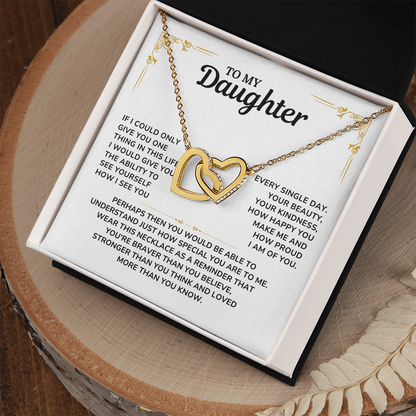 To My Daughter Necklace, Daughter Gift