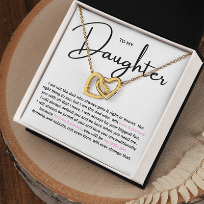 Interlock Heart Necklace for Daughter, from Dad