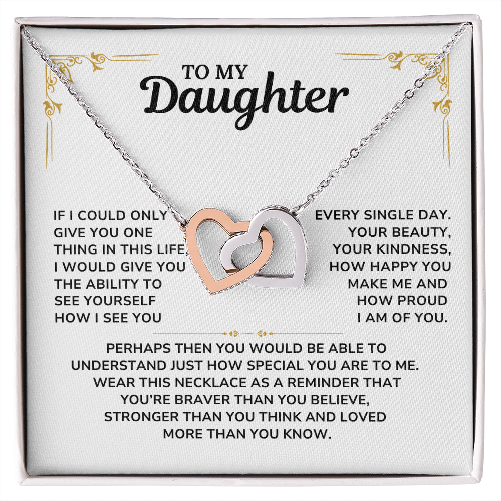 To My Daughter Necklace, Daughter Gift
