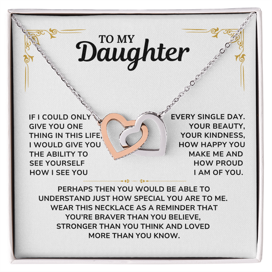 To My Daughter Necklace, Daughter Gift
