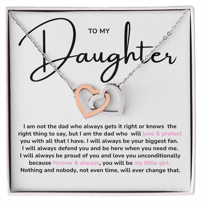 Interlock Heart Necklace for Daughter, from Dad