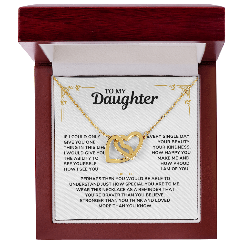 To My Daughter Necklace, Daughter Gift