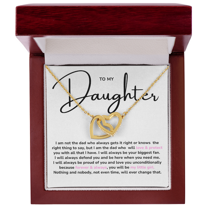 Interlock Heart Necklace for Daughter, from Dad