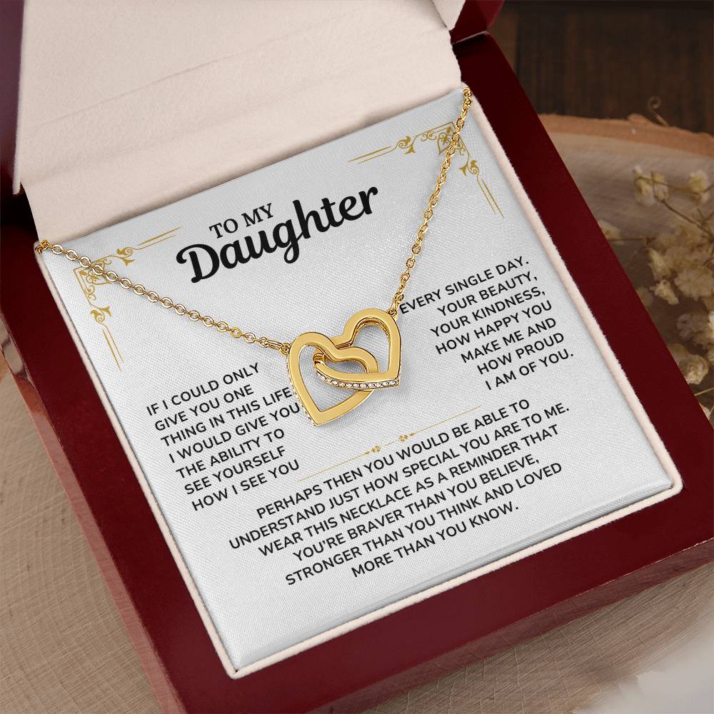 To My Daughter Necklace, Daughter Gift