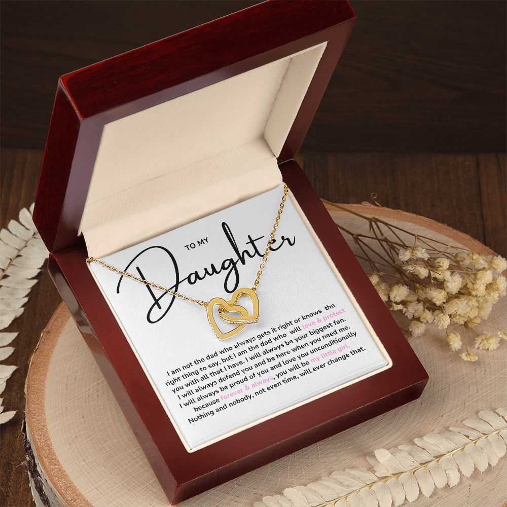 Interlock Heart Necklace for Daughter, from Dad