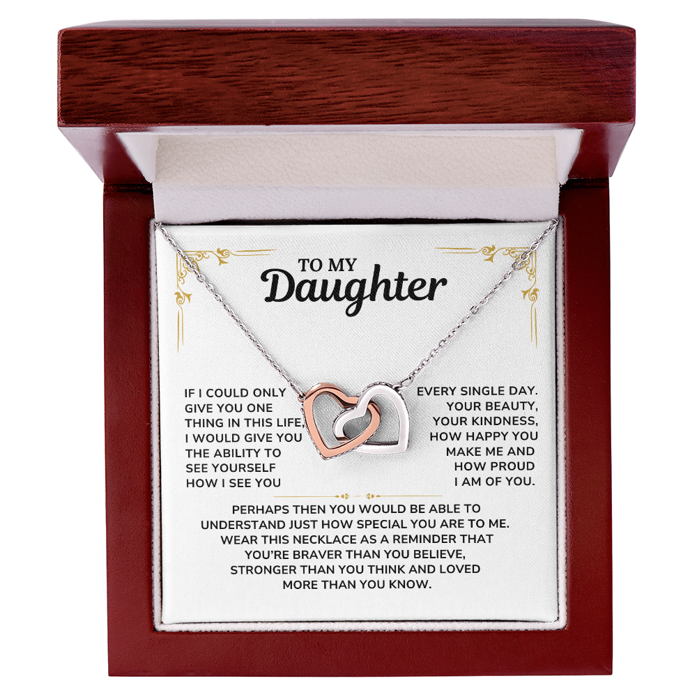 To My Daughter Necklace, Daughter Gift