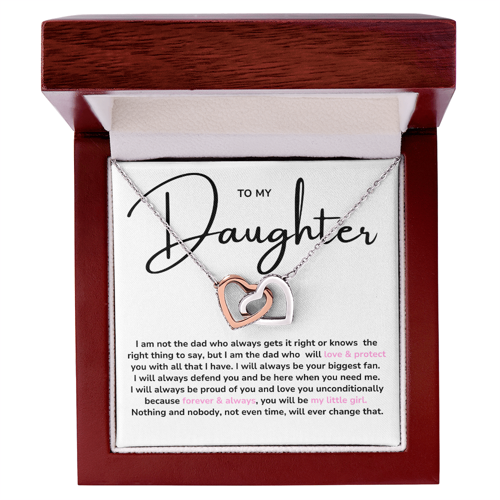 Interlock Heart Necklace for Daughter, from Dad