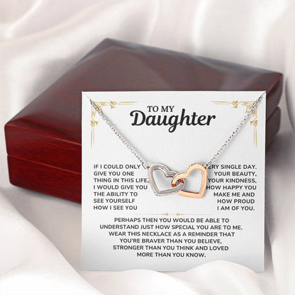 To My Daughter Necklace, Daughter Gift