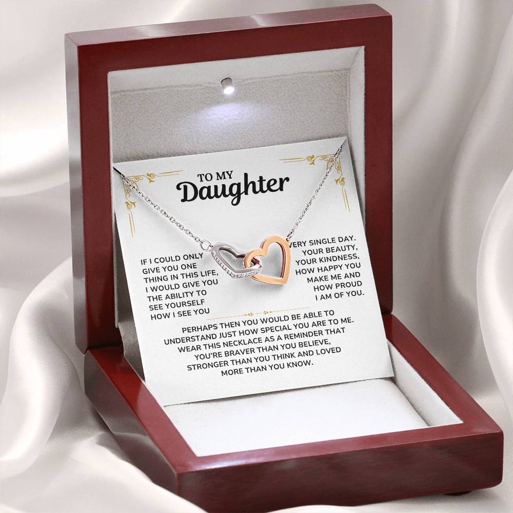 To My Daughter Necklace, Daughter Gift