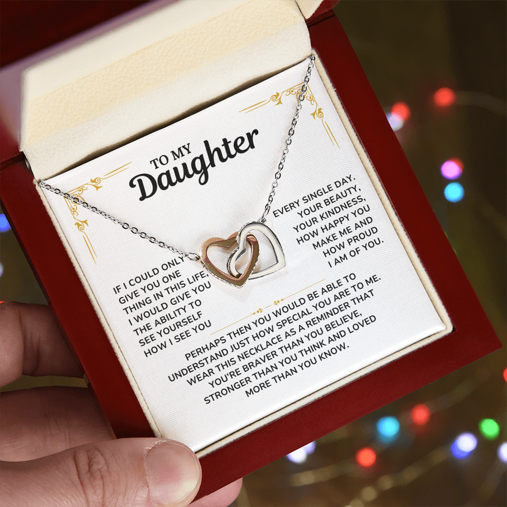 To My Daughter Necklace, Daughter Gift