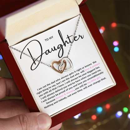 Interlock Heart Necklace for Daughter, from Dad