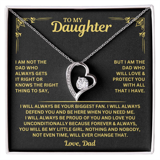 You will always be my little girl - Necklace for Daughter from Dad
