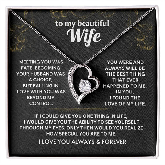 Necklace For Wife - Falling in love with you was beyond my control