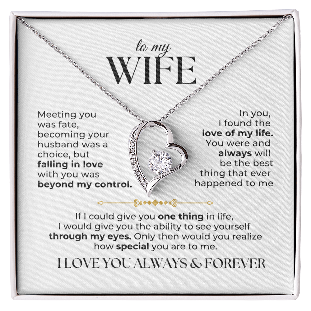 To My Wife Necklace - Love Of My Life