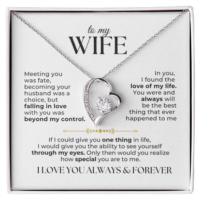 To My Wife Necklace - Love Of My Life