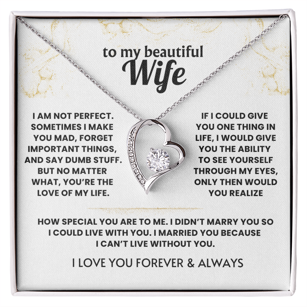 Forever Love Necklace For Wife - Meeting you was fate