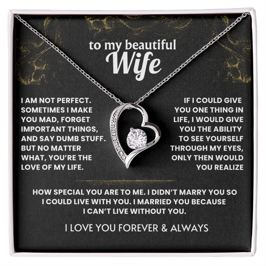 Necklace For Wife - I cant live without you