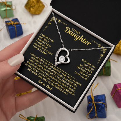 You will always be my little girl - Necklace for Daughter from Dad