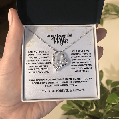 Forever Love Necklace For Wife - Meeting you was fate