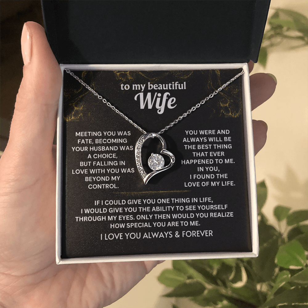 Falling in love with you was beyond my control - Necklace For Wife