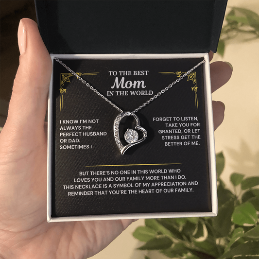 You are the heart of our family - Necklace from Husband To Wife