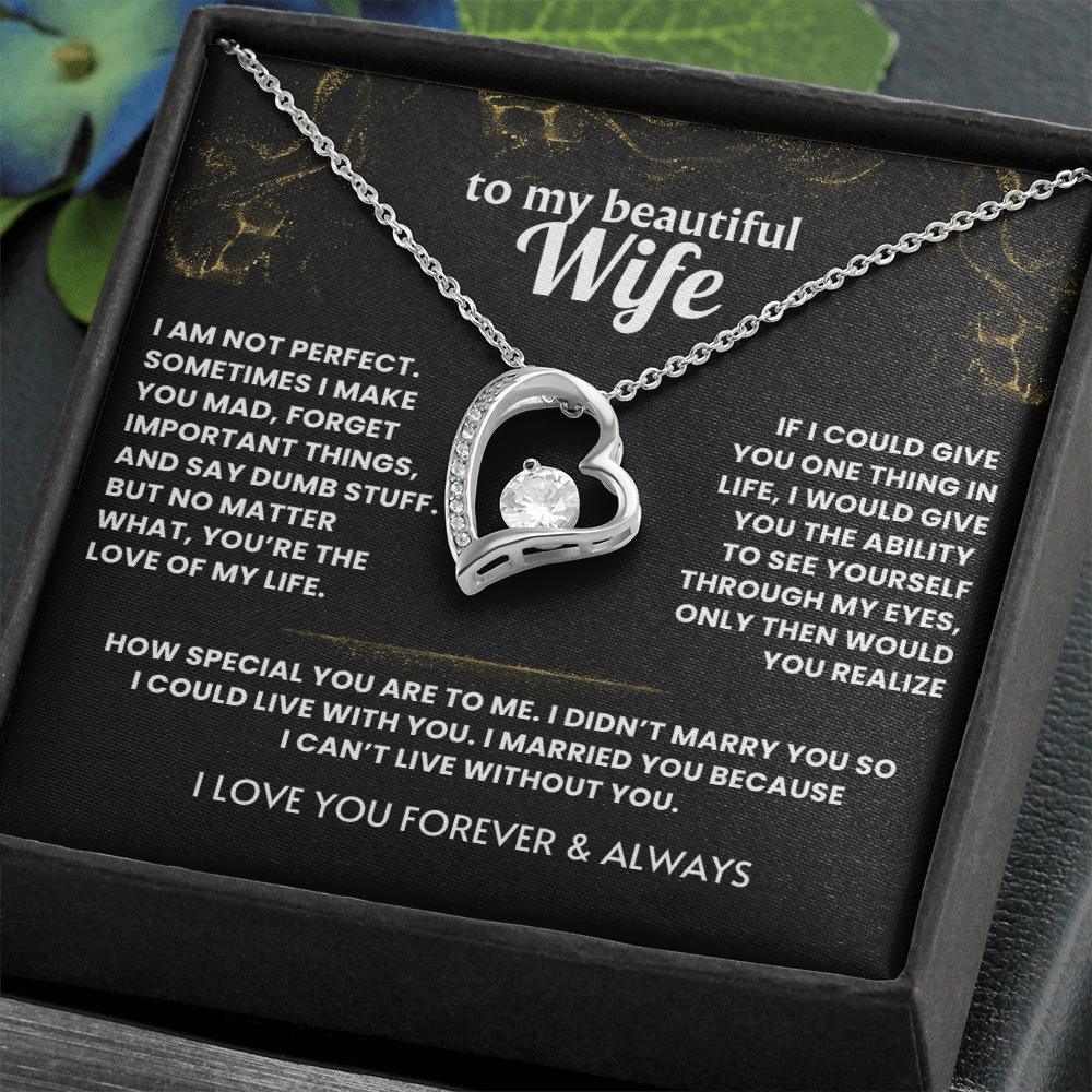Necklace For Wife - I cant live without you