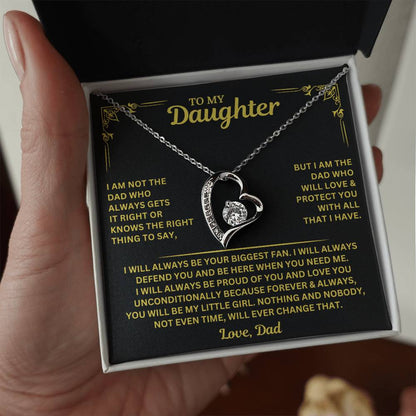 You will always be my little girl - Necklace for Daughter from Dad