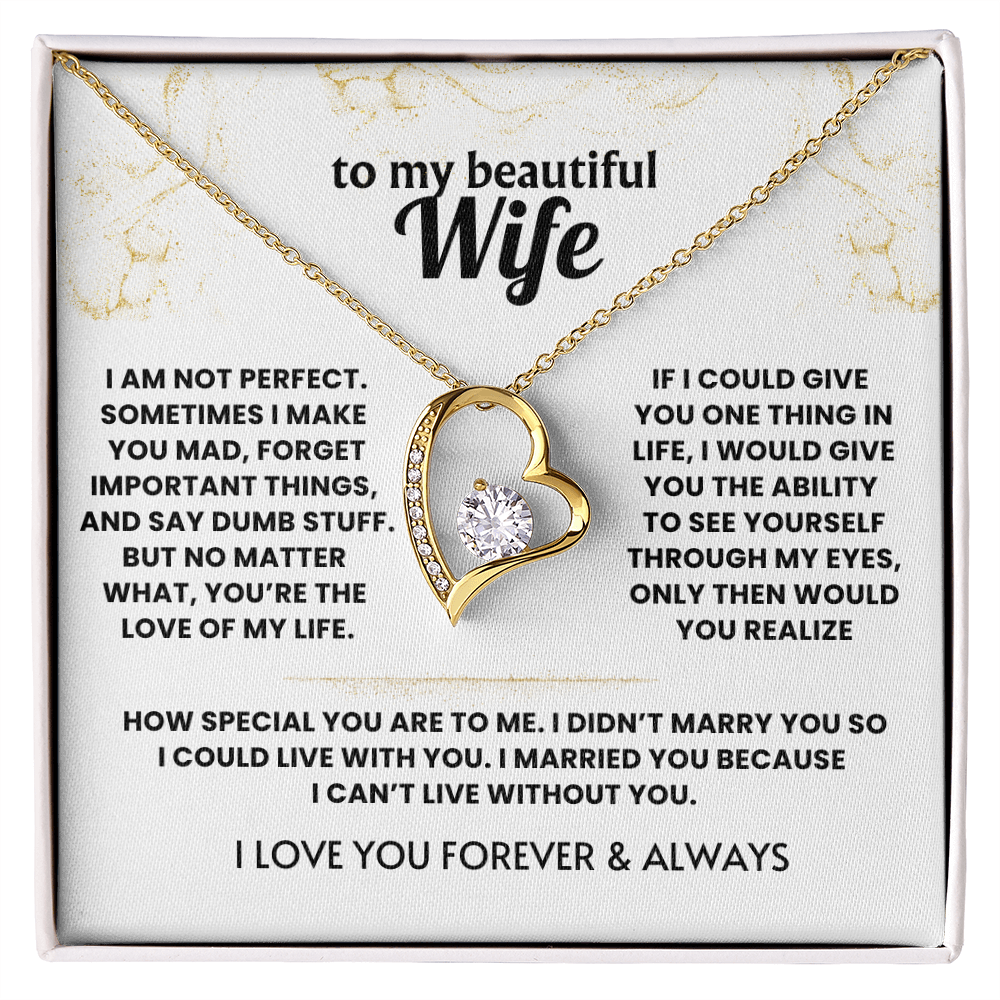 Forever Love Necklace For Wife - Meeting you was fate