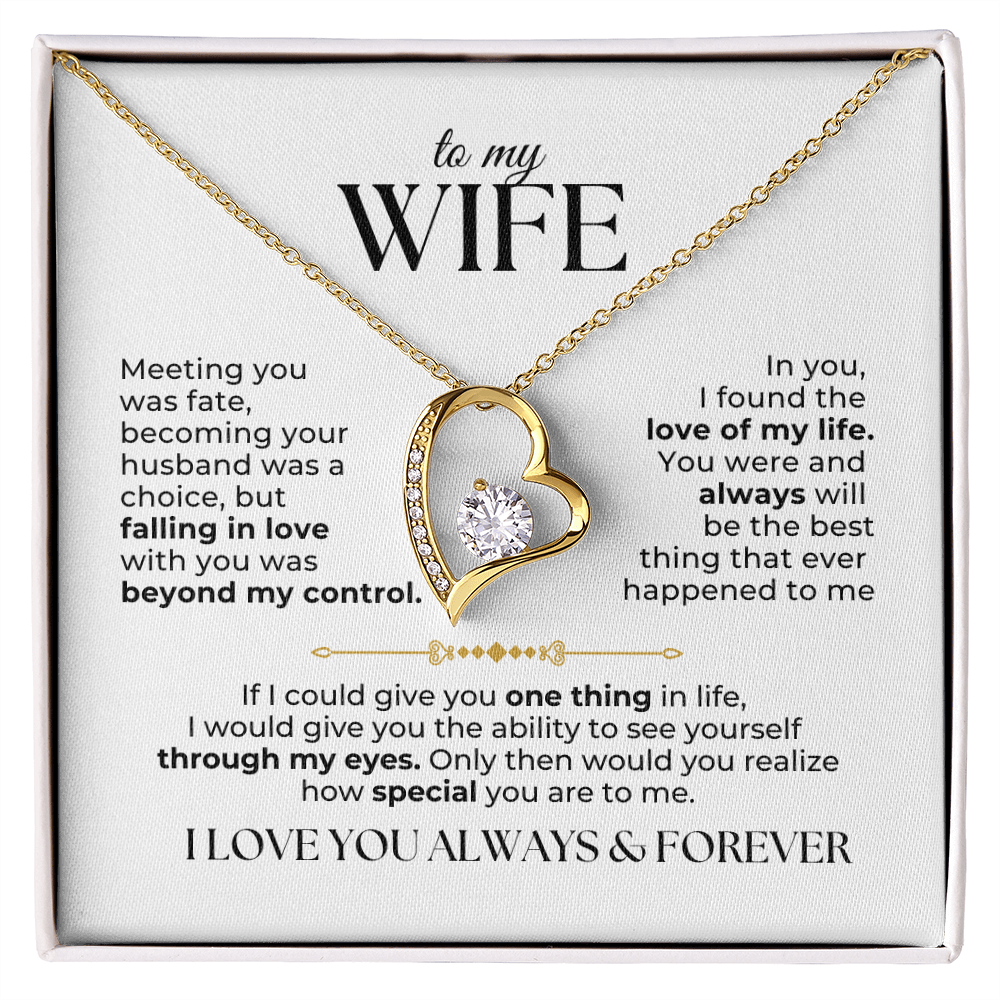 To My Wife Necklace - Love Of My Life