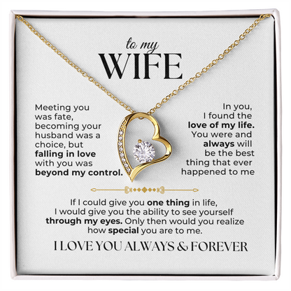 To My Wife Necklace - Love Of My Life