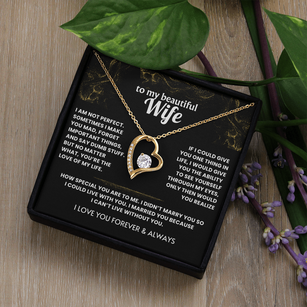 Necklace For Wife - I cant live without you