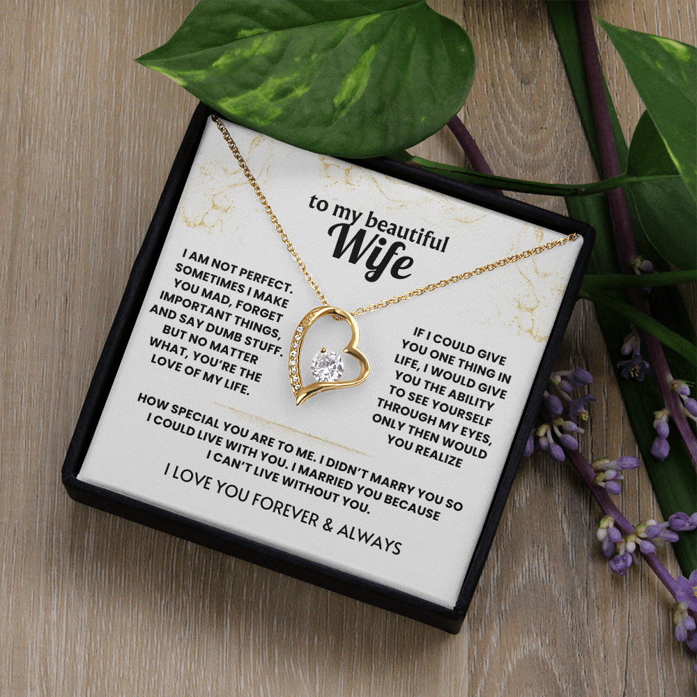 Forever Love Necklace For Wife - Meeting you was fate