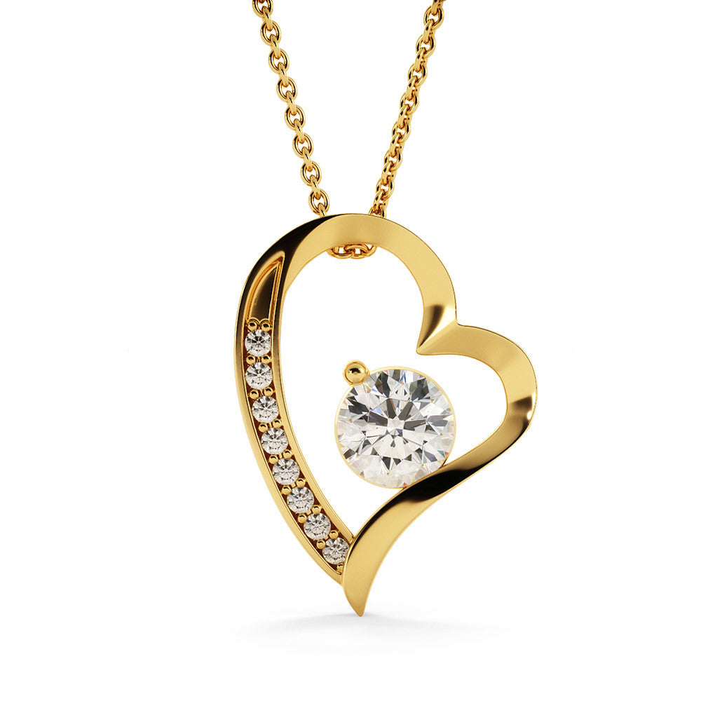 I Love You Mom - To My Mom Heart Necklace