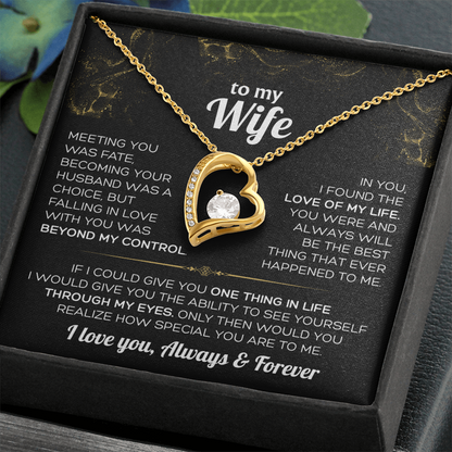 To My Wife Necklace - Falling in love with you was beyond my control ❤️
