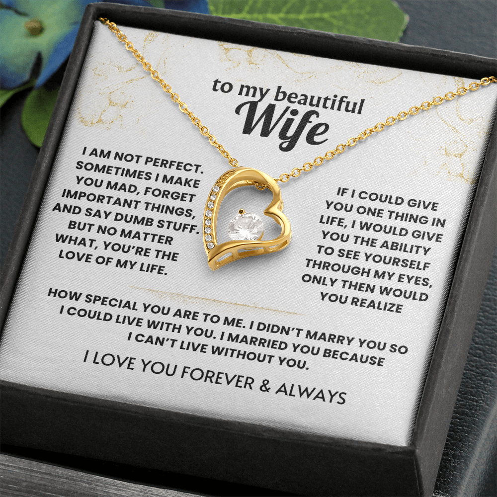 Forever Love Necklace For Wife - Meeting you was fate