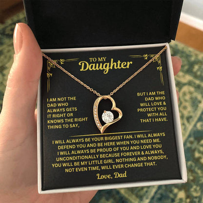 You will always be my little girl - Necklace for Daughter from Dad